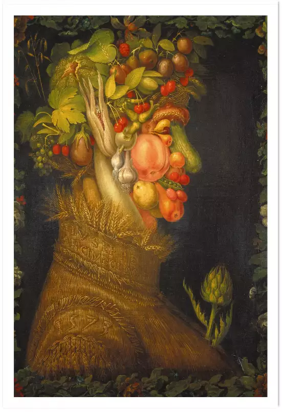 Eté par Giuseppe Arcimboldo - tableau celebre