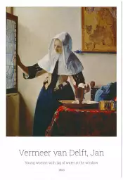 Jeune femme à la fenêtre par Jan Vermeer van Delft - tableau celebre