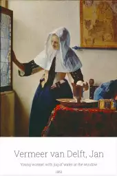 Jeune femme à la fenêtre par Jan Vermeer van Delft - tableau celebre