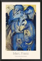 Chevaux bleus par Franz Marc - tableau celebre