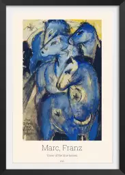 Chevaux bleus par Franz Marc - tableau celebre