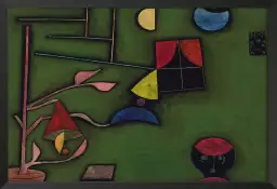 Fenetre et plante - Tableau de Paul Klee