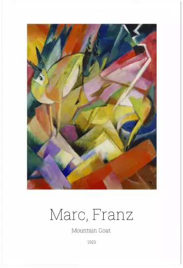 Chamois par Franz Marc - tableau celebre
