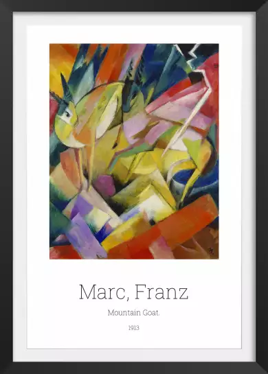 Chamois par Franz Marc - tableau celebre