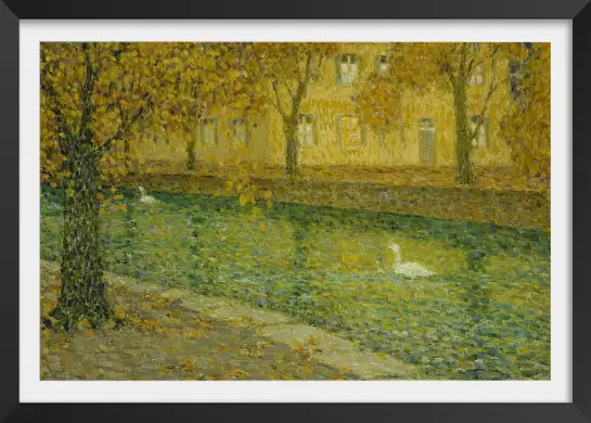 Annecy Le Canal de Henri Le Sidaner - tableau celebre