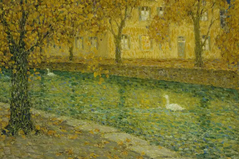 Annecy Le Canal de Henri Le Sidaner - tableau celebre