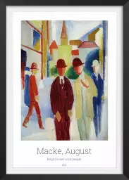 Bright street par August Macke - tableau celebre