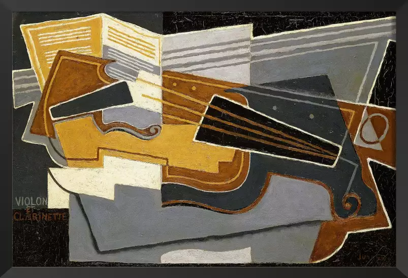 Violon et clarinette de Juan Gris - tableau celebre