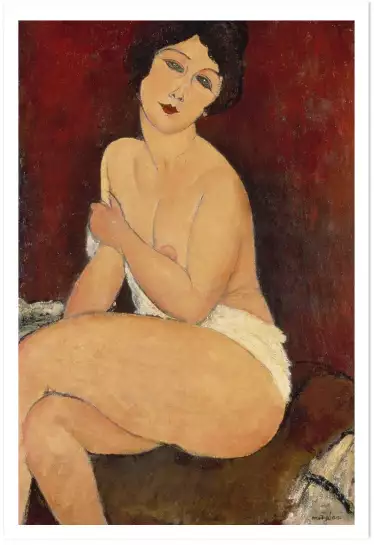 La belle Romaine par Amadeo Modigliani - tableau celebre