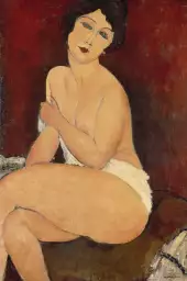 La belle Romaine par Amadeo Modigliani - tableau celebre