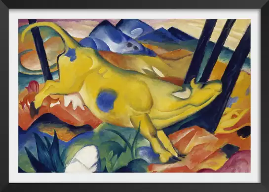 La vache jaune de Marc Franz - tableau celebre