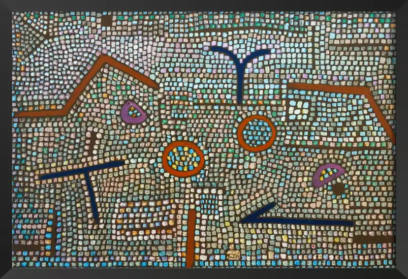 Mosaic de Prhune de Paul Klee - tableau celebre