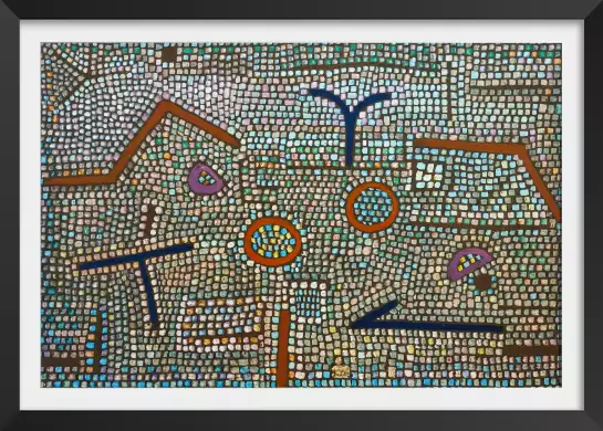 Mosaic de Prhune de Paul Klee - tableau celebre