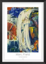 Le moulin ensorcelé par franz Marc - affiche de tableau celebre