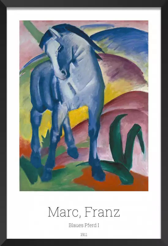 Cheval bleu par Franz Marc - tableau celebre