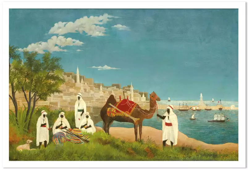 Vue d' Alger de Henri Rousseau - tableau celebre