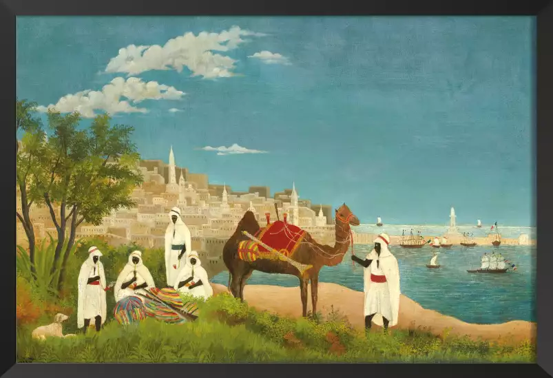 Vue d' Alger de Henri Rousseau - tableau celebre