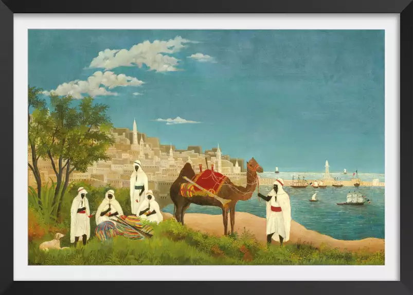 Vue d' Alger de Henri Rousseau - tableau celebre