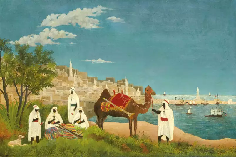 Vue d' Alger de Henri Rousseau - tableau celebre