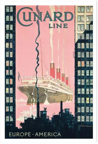 Cunard Line - tableaux contemporain