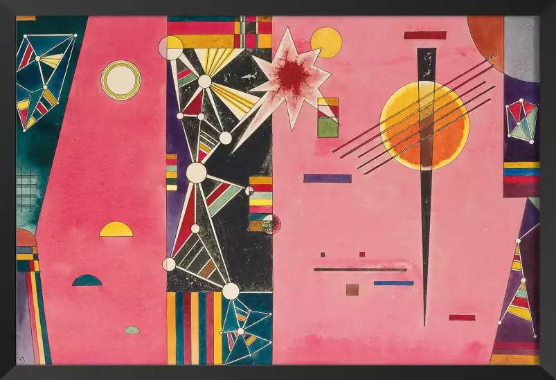 La rose rouge de Wassily Kandinsky - tableau celebre