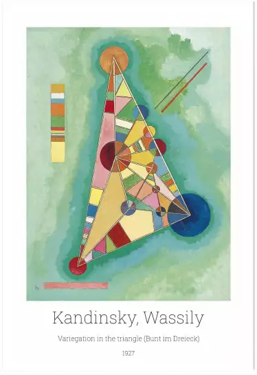 Variation en triangle par Wassily Kandinsky - tableau celebre
