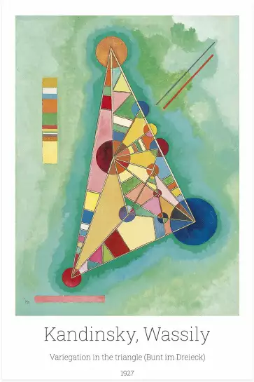 Variation en triangle par Wassily Kandinsky - tableau celebre