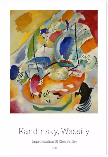 Improvisation par Wassily Kandinsky - tableau celebre
