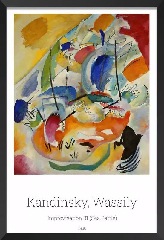 Improvisation par Wassily Kandinsky - tableau celebre