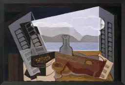 La fenêtre ouverte de Juan Gris - tableau celebre