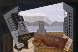 La fenêtre ouverte de Juan Gris - tableau celebre