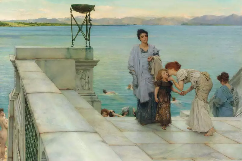 Le baiser de Sir Lawrence Alma-Tadema - tableau celebre