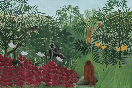 La forêt tropicale de Henri Rousseau - tableau celebre