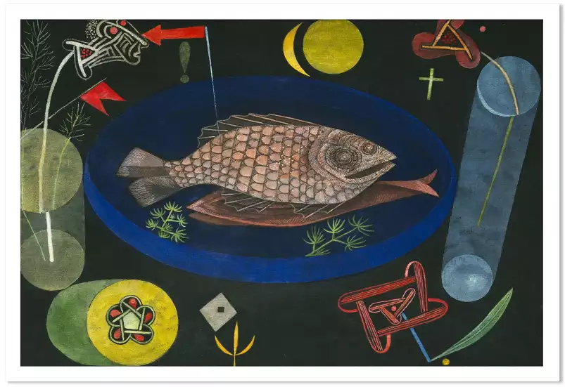 Autour du poisson de Paul Klee - tableau celebre