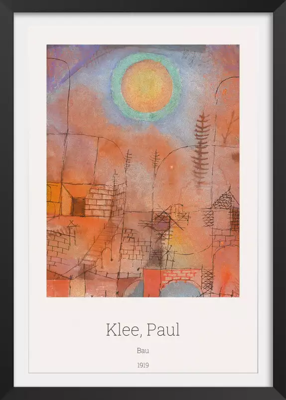 Bau par Paul Klee - tableau celebre