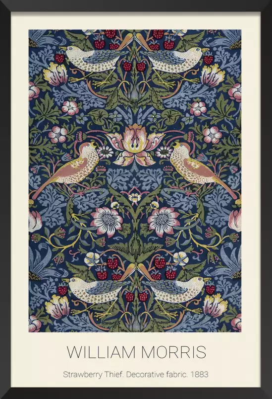 Strawberry thief par William Morris - tableau celebre