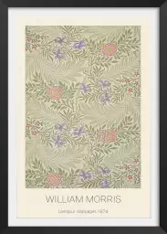 Larkspur par William Morris - tableau celebre
