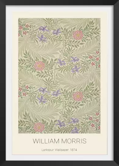 Larkspur par William Morris - tableau celebre