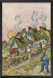 Chaumières à Auvers-sur- Oise - Tableau de Vincent Van Gogh - Tableau de Vincent Van Gogh