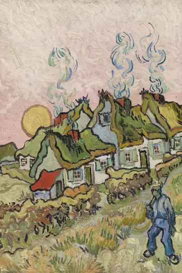Chaumières à Auvers-sur- Oise - Tableau de Vincent Van Gogh - Tableau de Vincent Van Gogh