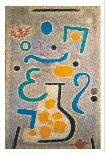 Le vase par Paul Klee - tableau celebre