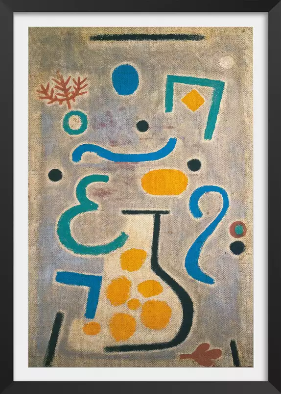 Le vase par Paul Klee - tableau celebre