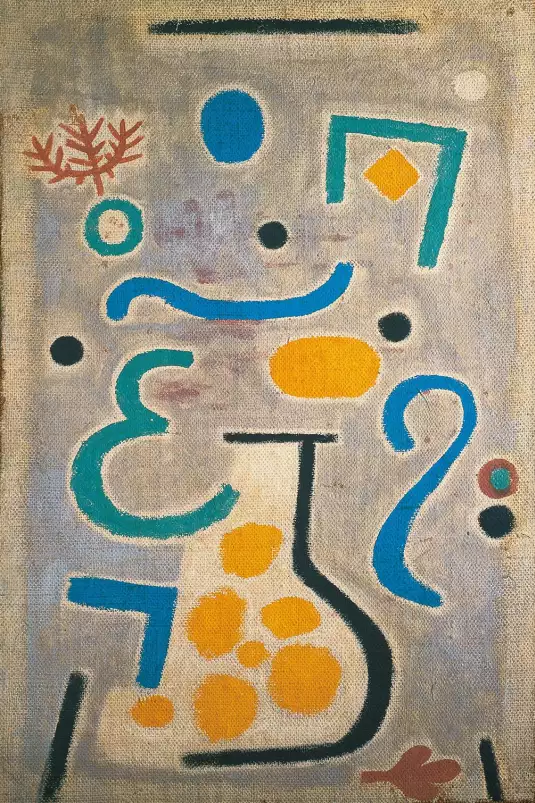 Le vase par Paul Klee - tableau celebre