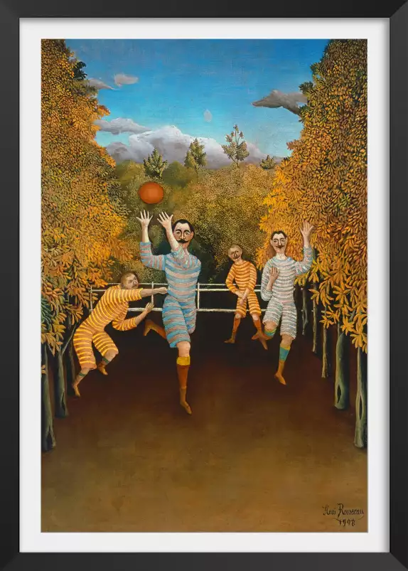 Joueur de foot par Henri Rousseau - tableau celebre