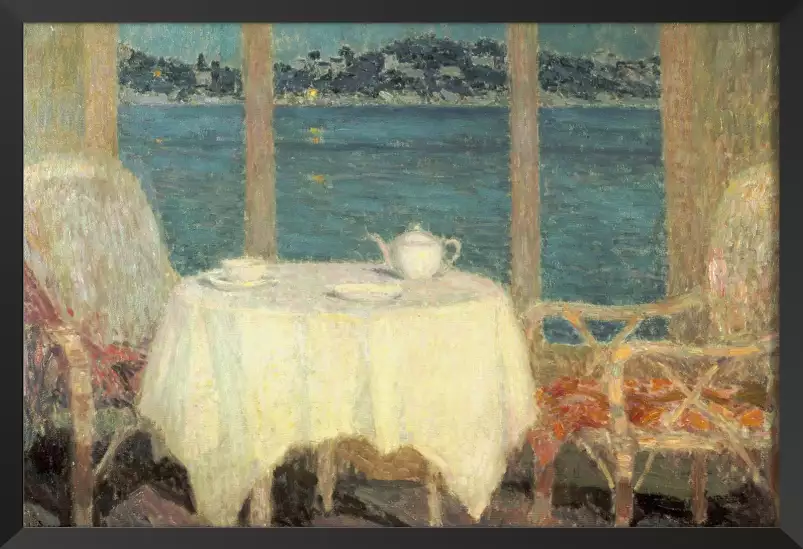 La baie de St Tropez d' Henri Le Sidaner - tableau celebre