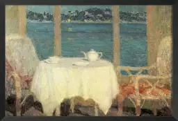 La baie de St Tropez d' Henri Le Sidaner - tableau celebre