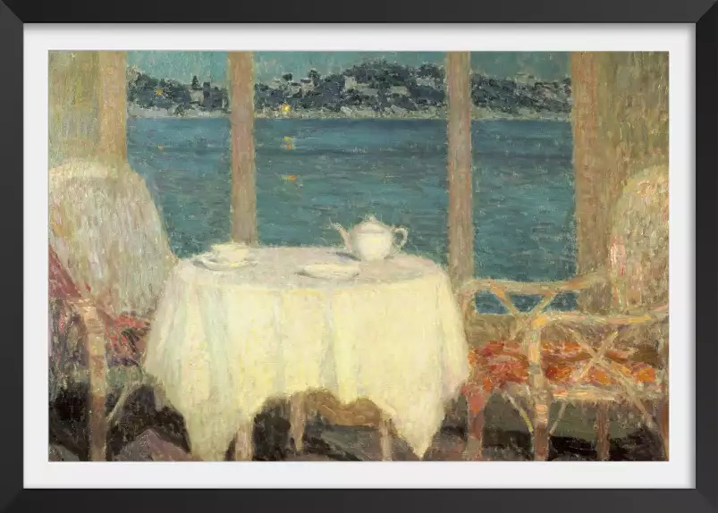 La baie de St Tropez d' Henri Le Sidaner - tableau celebre