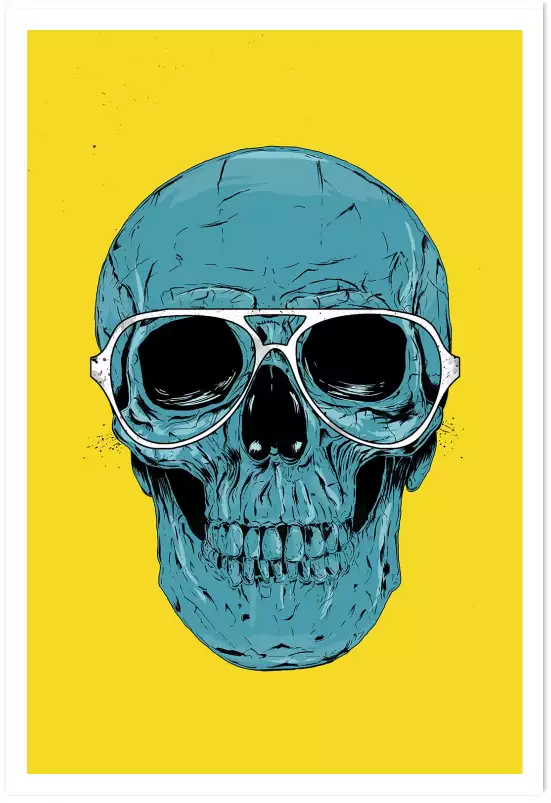 Skull sunglasses - tableau design contemporain
