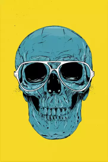 Skull sunglasses - tableau design contemporain