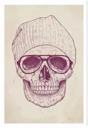 Skull hat - tableau design contemporain
